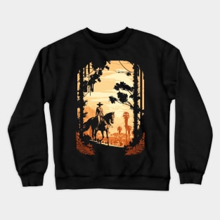 Vintage Horse Riding Crewneck Sweatshirt